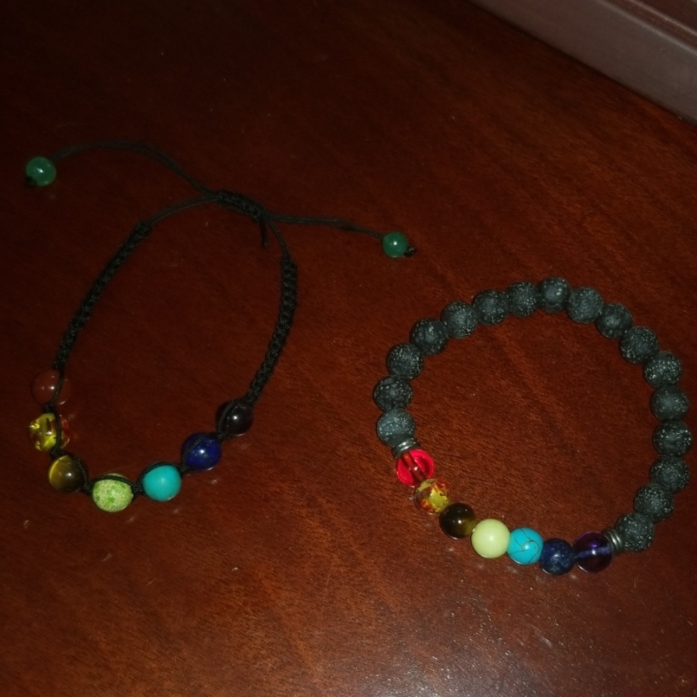 Two chakra bracelets